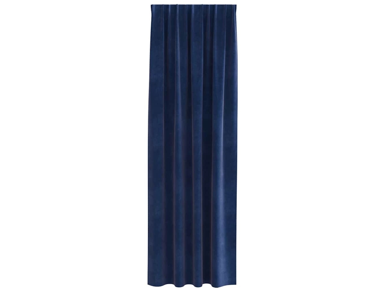  Lot de 2 rideaux, rideaux de fenêtre bleu foncé 140 x 245 cm velours cf43994  - Conforama D