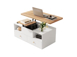 Table basse rectangulaire coloris bicolore   - 50 cmx100 cm
