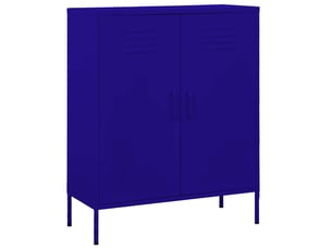 Armoire de rangement, rangement bureau bleu marine 80x35x101,5 cm acier shl1963