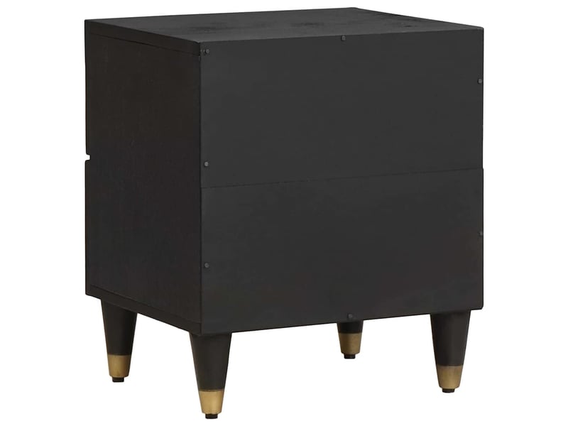 Table de chevet - cabinet de chevet - table de nuit 2 pièces noir 40 x 33 x 46 cm  - Conforama E
