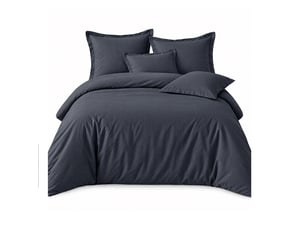 Parure de lit 220x240 cm gaze de coton bleu jean
