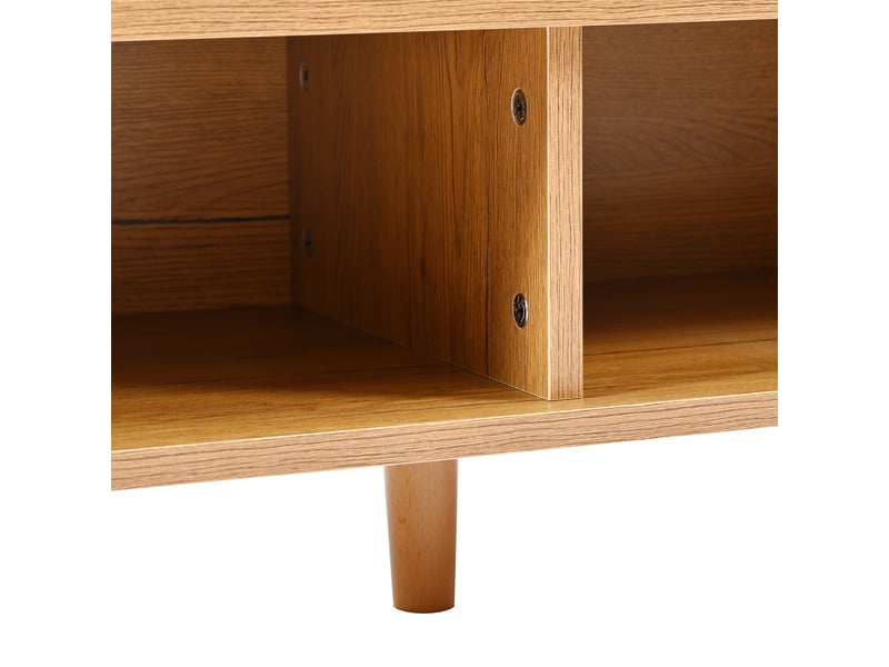  Meuble à chaussures 90x35x99 cm, large capacité rangement, étagères ajustables, design minimaliste blanc  - Conforama R