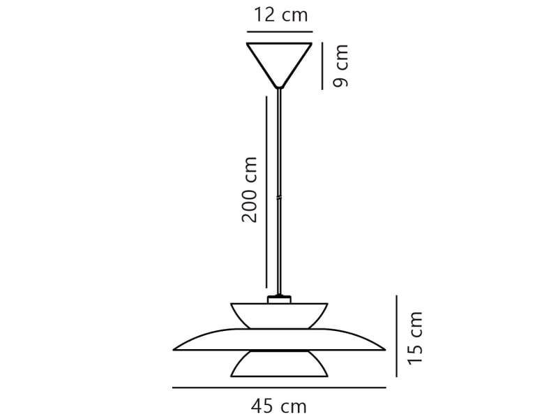 Suspension carmen en métal noir 2213603003 - Conforama F