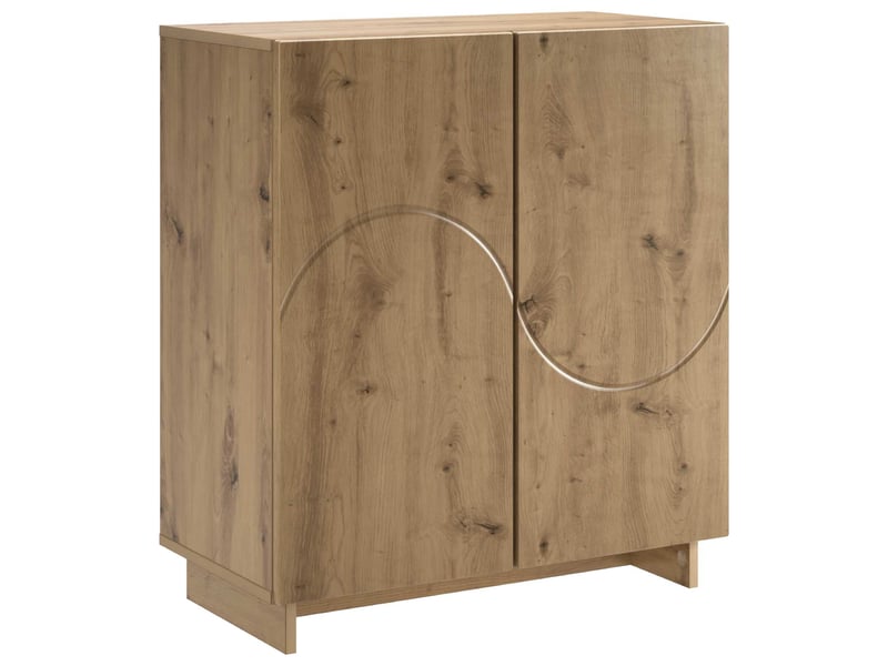  Buffet salon, buffet de rangement chêne artisanal 67x34,5x75 cm bois d'ingénierie  - Conforama A