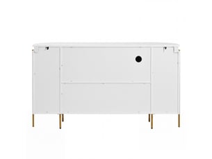 Buffet 4 porte(s) coloris blanc