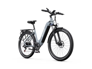 Vélo électrique urbain onesport wt05, 36 v 18,2 ah, capteur de couple, 27,5 pouces, gris