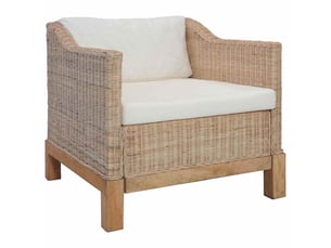 Fauteuil fixe  <strong></strong> Tissu marron