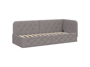 Lit simple 80x200 cm    coloris taupe
