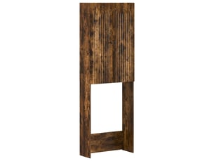 Armoire de toilette alkmaar chêne fumé 66x25.5x190 cm