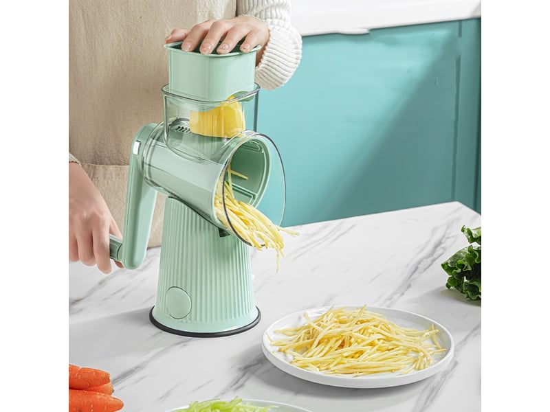  Râpe à fromage rotative avec 3 tambours – 12,5x27 cm  - Conforama C