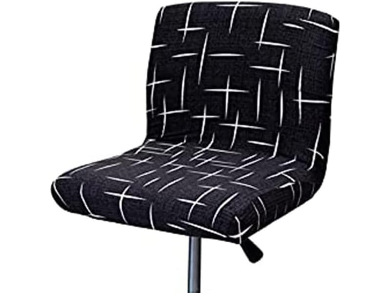  Lot de 6 housse de chaise - couleur : noir, taille : 6 pièces housses pour tabourets de bar avec dossier, lot de 6, housses pour chaises basses, housses carrées élastiques piv XLH-ZLS-009479MF - Conforama B