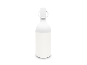 Petite lampe nomade en plastique blanc-elo