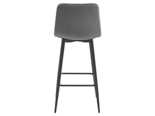 tabouret de bar <strong>SANS MARQUE</strong> - gris hauteur d'assise 76 cm vendu A l'unité