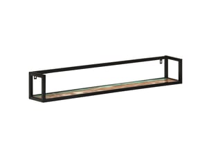 Lo de 2 étagère murale flottante, étagères de rangement 110x17x17cm bois récupération massiffer