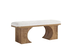 Banc  coloris marron <strong>TRIBESIGNS</strong> <strong></strong> - 120 cm