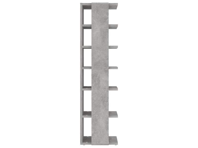  Meuble à chaussure, armoire à chaussures gris béton 27,5x27x102cm bois d'ingénierie  - Conforama E