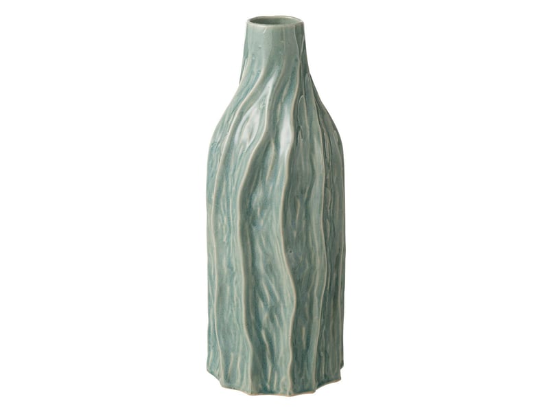  Vase bouteille en porcelaine richard 42cm bleu  - Conforama A