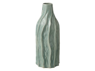 Vase bouteille en porcelaine richard 42cm bleu