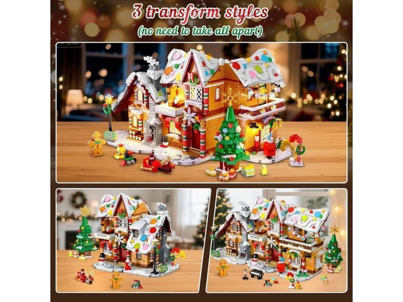  Maison de noël princesse led 1421 pièces 3 modèles  - Conforama B