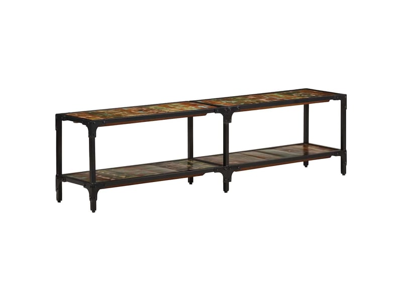  Meuble tv - banc tv - meuble de rangement 150x30x41 cm bois massif de récupération  - Conforama B