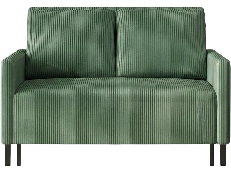 Canapé convertible 2 places en velours côtelé,canapé-lit moderne avec accoudoir,cadre en bois massif,l 120-180cm,vert 120x78x87cm - Conforama A
