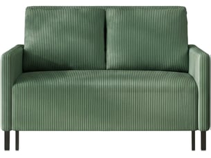 Canapé droit convertible NECHE 120x78x87cm 2 places Velours vert