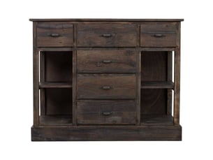 Console en bois marron 112,5x40x89 cm h