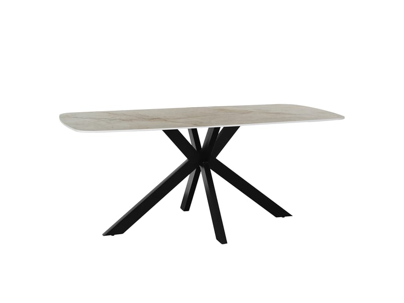 Apollo xl - table à manger en pierre frittée beige 180 cm APOLLO-180-BEI - Conforama A