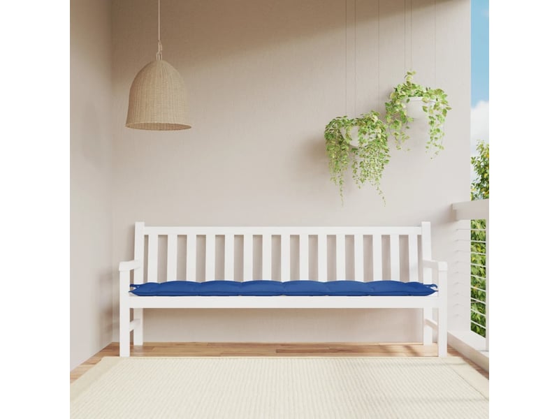  Coussin de banc de jardin, coussin d'assise bleu royal 200x50x7 cm tissu oxford cf52702  - Conforama B