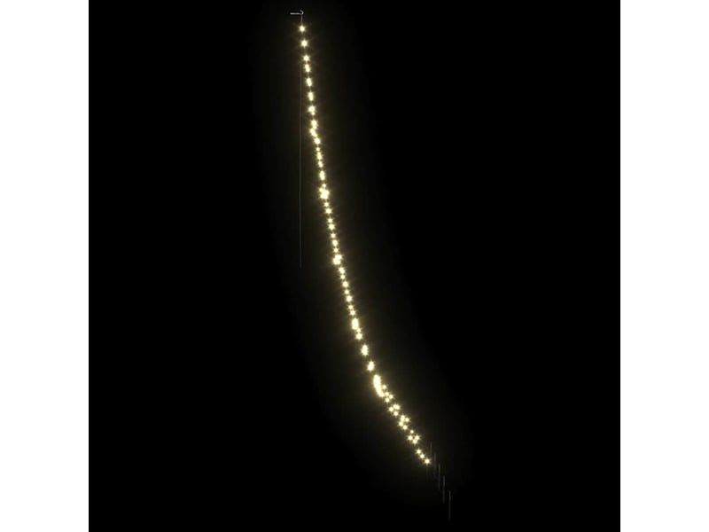  Arbre de noël, sapin de noël led avec piquets au sol blanc chaud 306 cm métal  - Conforama E