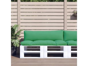 Lot de 2 coussins de palette, coussins de canapé vert tissu cf59635