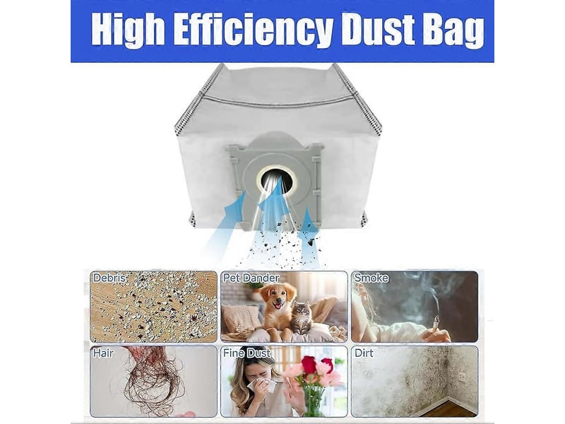 Vacuum dust bag for ecovacs deebot t50 maxt50 prot50 omnit50 pro omnit50 max pro omni replacement parts 6pcs - Conforama E