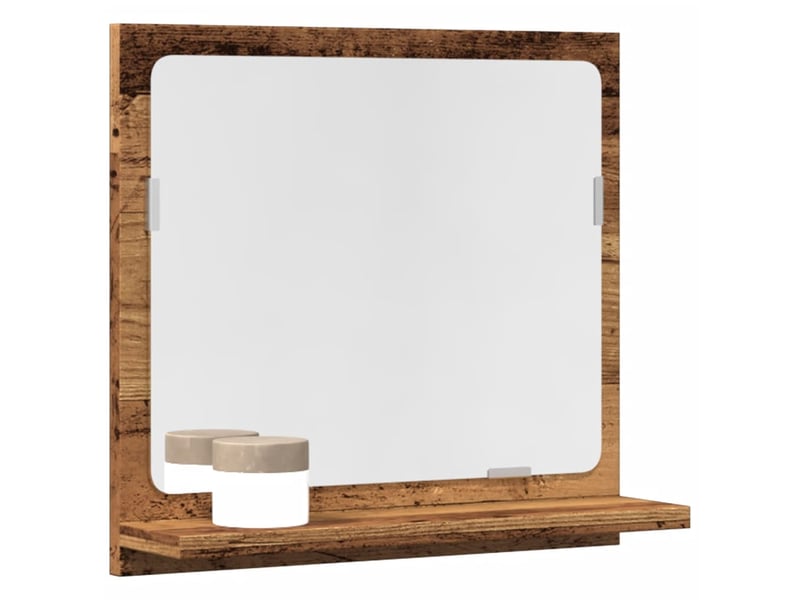  Armoire à miroir de salle de bain vieux bois bois d'ingénierie shl1254  - Conforama B