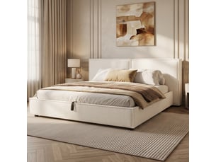 Lit coffre 180x200 cm    coloris blanc