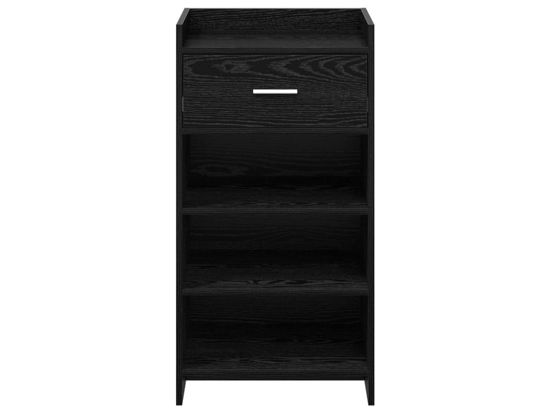  Meuble à chaussure, cabinet à chaussures avec tiroir chêne noir 48x36x92 cm  - Conforama E