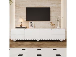 Meuble tv coloris blanc  <strong>OOIILLEE</strong>  <strong></strong>