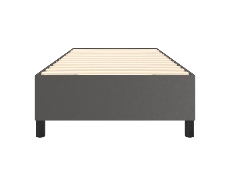  Lit simple- lit adulte -  cadre de lit à lattes gris 80x200 cm similicuir  - Conforama D