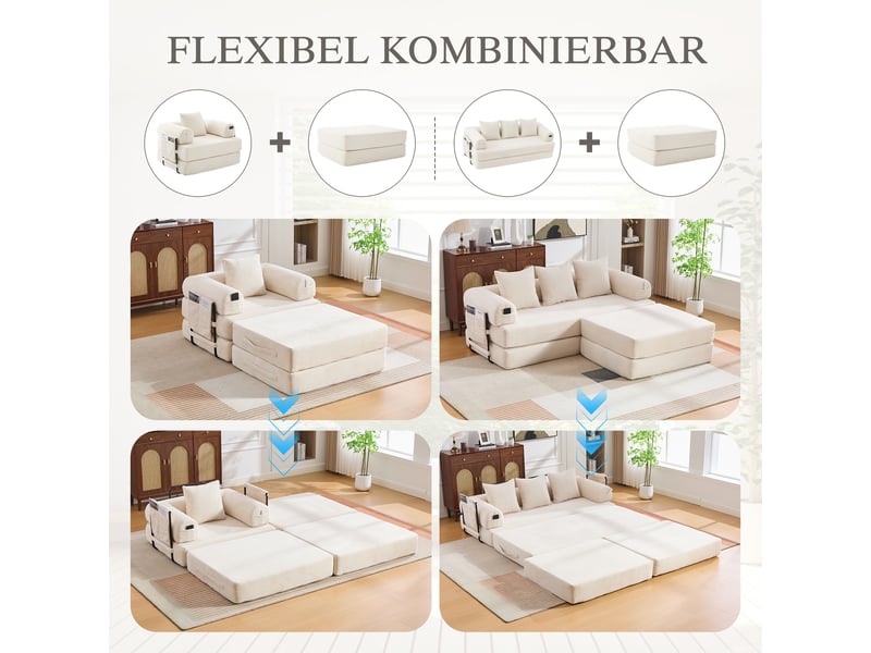 Chaise de compression en corde avec structure en métal robuste - conception ergonomique + rembourrage épais pour un confort durable. Avec poche HFSN-1227BG - Conforama D
