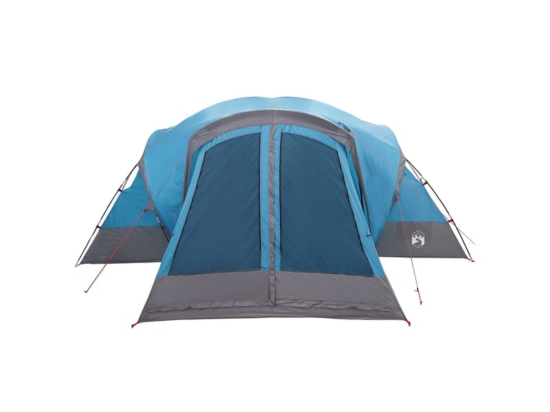  Tente de camping, tente de cabine avec auvent résistante à l'eau 10 personne bleu  - Conforama E