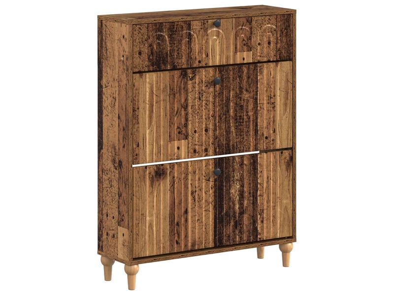  Meuble à chaussure, cabinet à chaussures alkmaar 78x24x103 cm bois d'ingénierie shl4999  - Conforama A