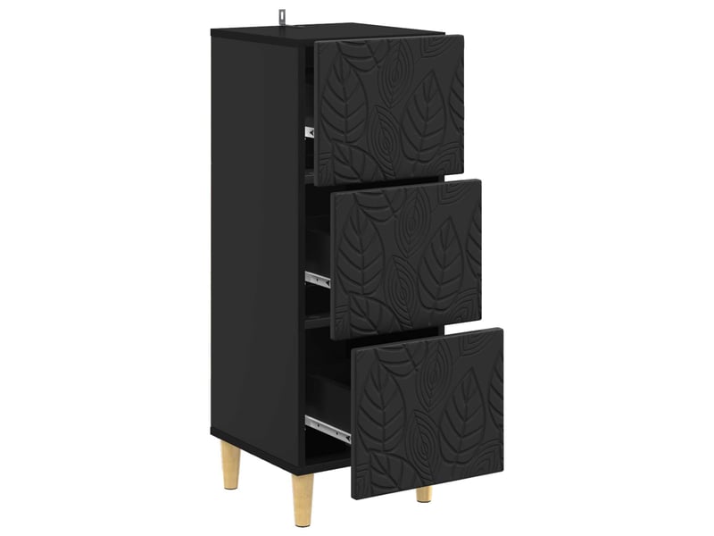  Armoire à tiroirs, rangement bureau noir 33 x 34,5 x 90 cm bois d'ingénierie shl7261  - Conforama D