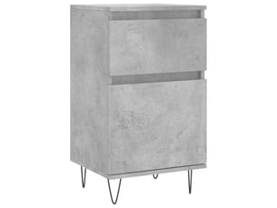 Buffet - bahut - meuble de rangement gris béton 40x35x70 cm bois d'ingénierie