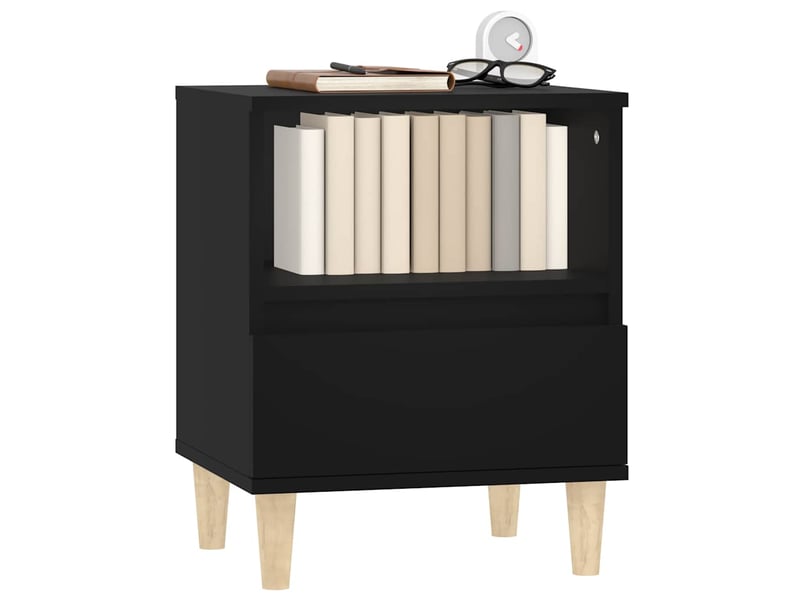  Table de chevet - cabinet de chevet - table de nuit noir 40x35x50 cm  - Conforama C