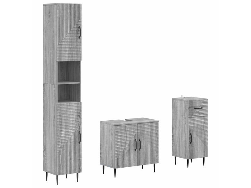 Ensemble de meuble de salle de bain 3 pièces haarlem cf63440 - Conforama A
