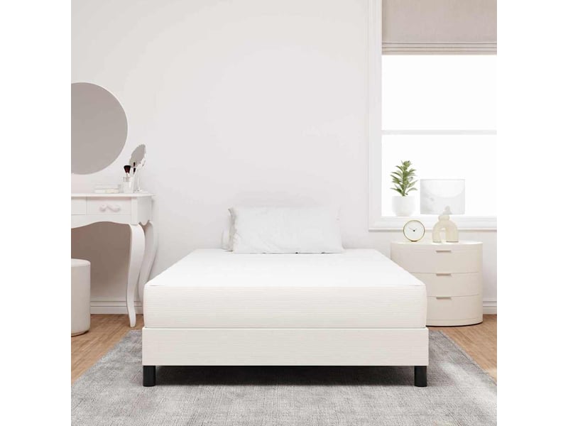  Lit double- lit adulte -  matelas de lit avec matelas crème 120 x 190 cm tissu  - Conforama B
