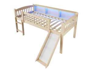 Lit mezzanine 90x200 cm MODFU   coloris naturel