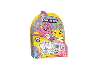 Sac a dos ecole coloriage dessin les bisounours activity set avec feuilles et cartes