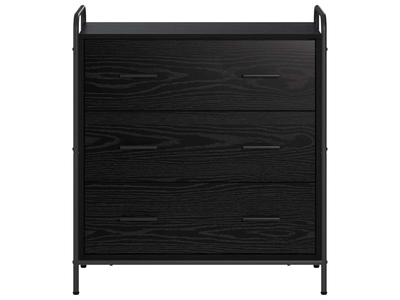 Buffet salon, buffet de rangement chêne noir 97x33x81 cm bois d'ingénierie shl41618 - Conforama D