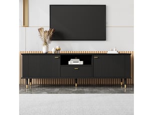 Meuble tv coloris noir 170 cm STILVORA  