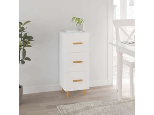 Buffet - bahut - meuble de rangement blanc 34,5x34x90 cm bois d'ingénierie